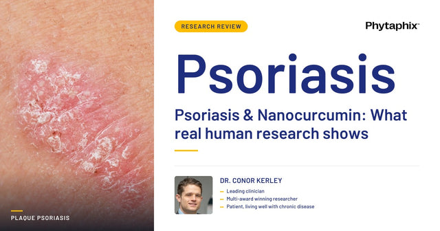 Psoriasis & Nanocurcumin: What real human research shows. Dr Conor Kerley, Phytaphix.