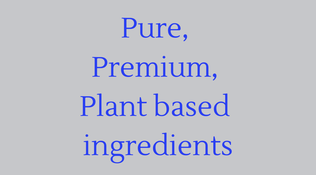 Phytaphix ingredients - we use pure, premium, plant based ingredients!