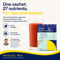Fertility Phix - 27 nutrients in one daily sachet, for men and women
