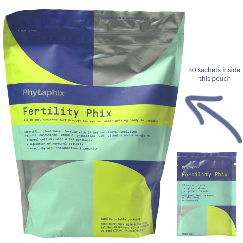 Fertility Phix (30 daily sachets)- best fertility supplement for males, females and IVF - Phytaphix