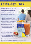 Fertility Phix: advanced, all in one, fertility supplement for males, females and IVF - Out of stock - new stock arriving 20th March. Available now for preorder