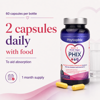 Take two capsules of Heart & Blood Sugar Phix daily with food