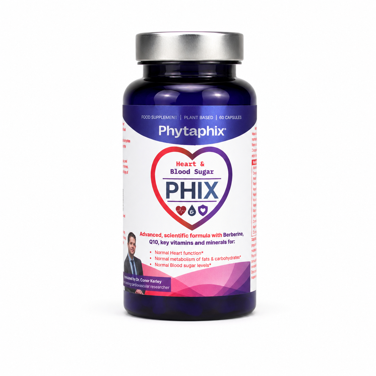 Heart & Blood Sugar Phix, 60 capsules