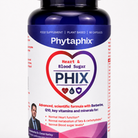 Heart & Blood Sugar Phix label detail