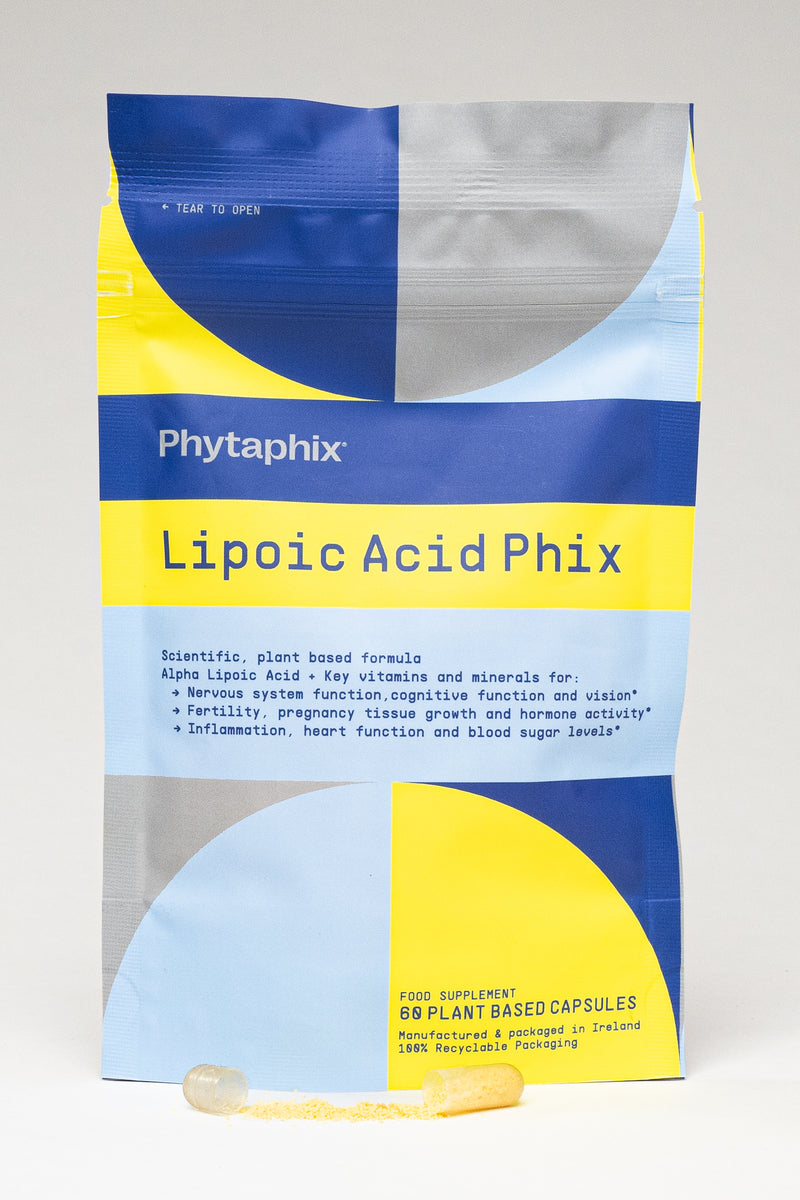 Lipoic Acid Phix capsules with methylated folate, B12, D3 + more