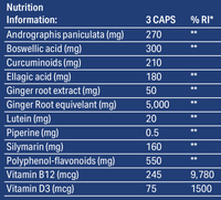 Neuro Phix (capsules) - Support normal nervous system & inflammation, reduce fatigue - Phytaphix