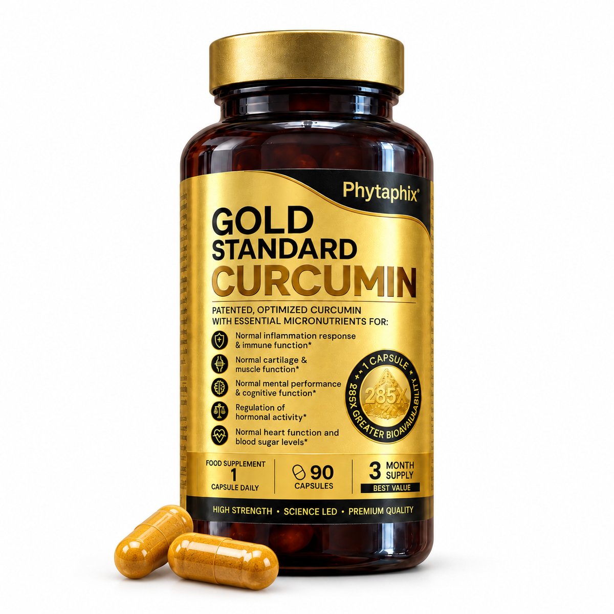 Gold Standard Curcumin, 90 capsules, 3 month supply